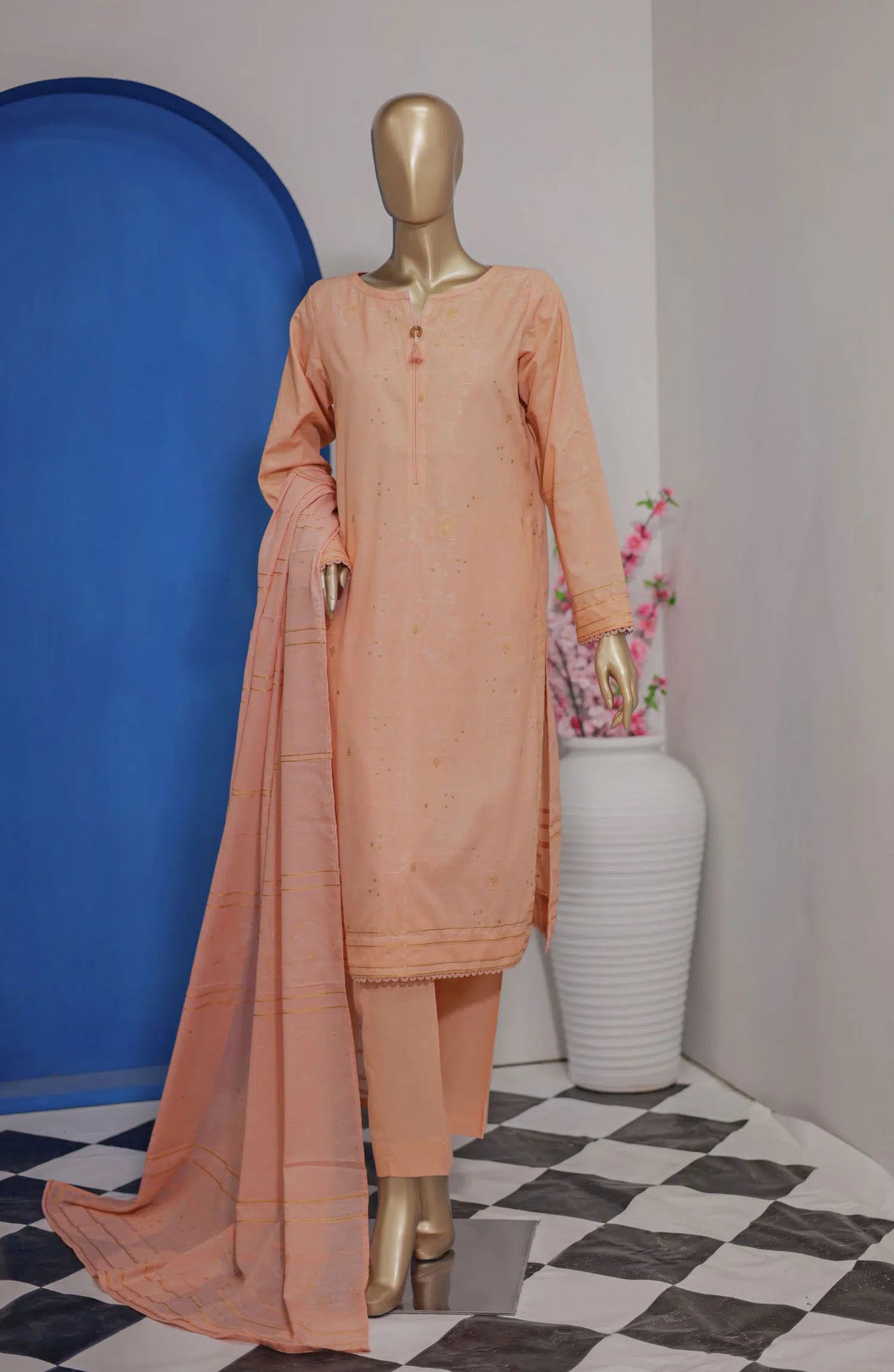 HZ Valencia Jacquard Unstitched Collection 2024 - Design 08