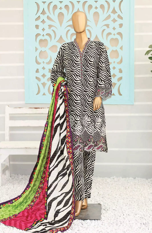 Bin Saeed Exclusive RTW Chikankari Embroidered Khaddar Collection - Design 08