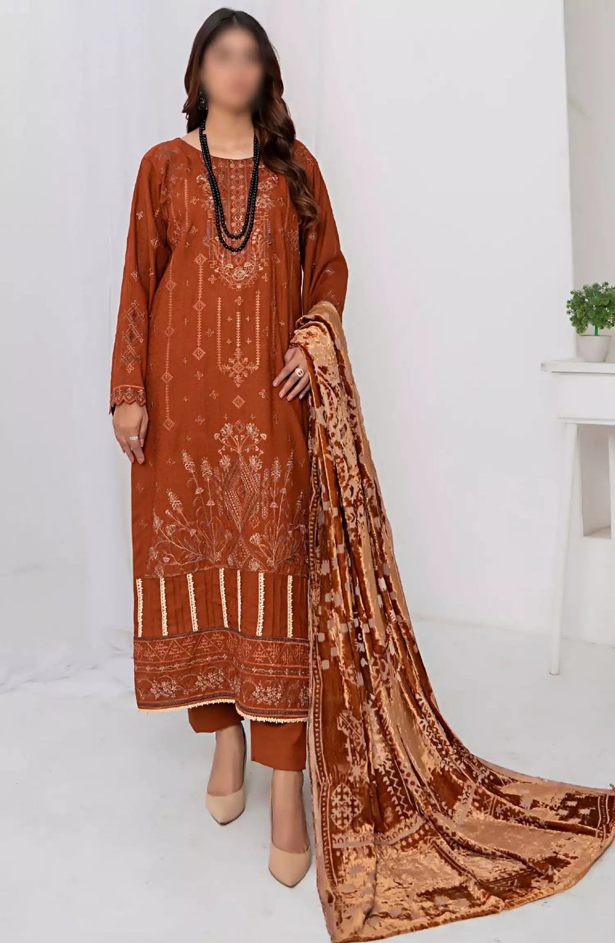 Queen Winter Palachi Shawl Luxurious Collection Vol 05 - Design 08