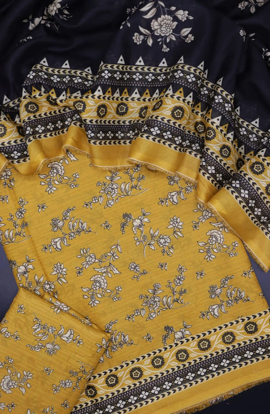 Bin Saeed Unstitched Printed Lawn Collection 2024 Vol 02 - Design-08