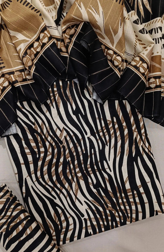 Bin Saeed Printed  Khaddar 3Pcs Collection - Design 09