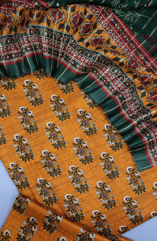 Bin Saeed Unstitch Printed Cotton Collection - DESIGN-09
