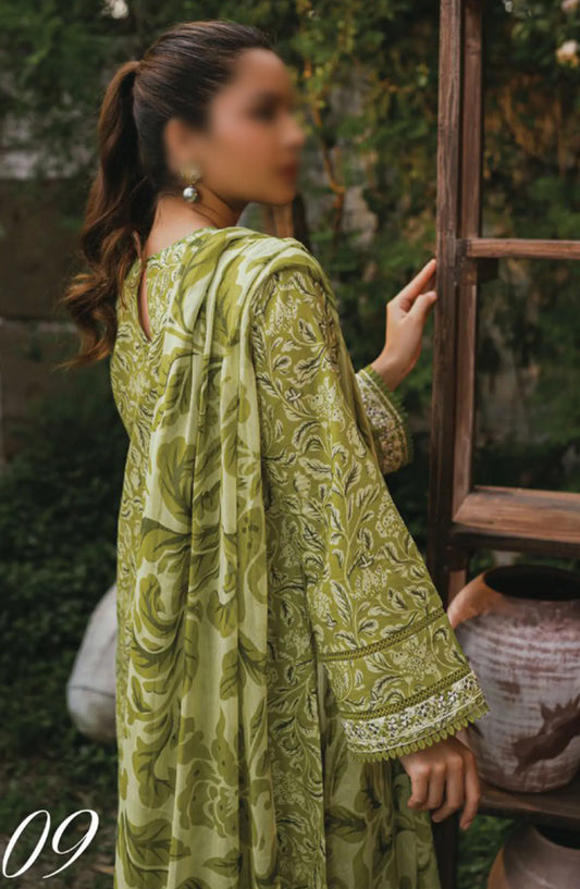 Gardenia Vol 02 Embroidered Print Lawn Collection By Humdum - Design 09