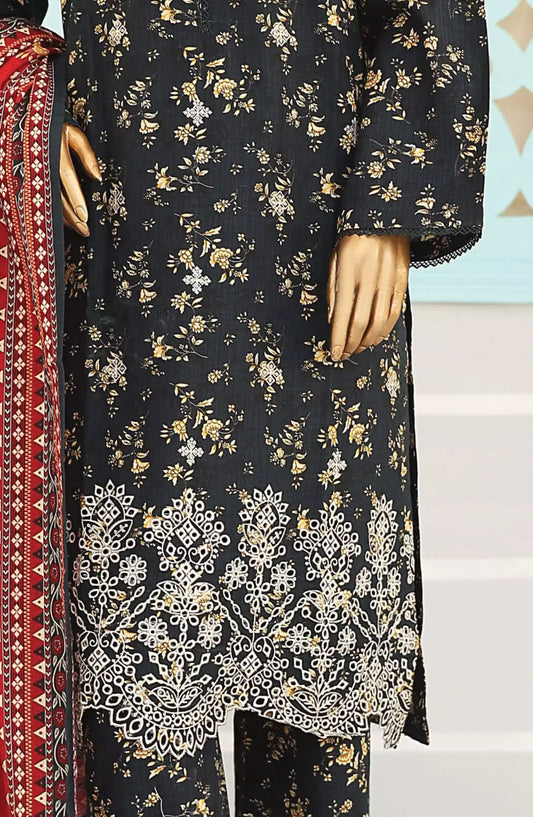 Bin Saeed Exclusive RTW Chikankari Embroidered Khaddar Collection - Design 09