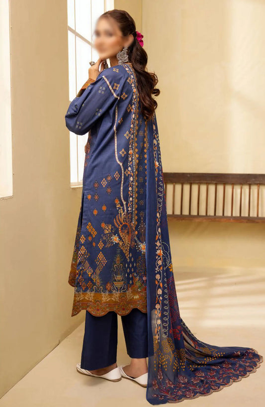 Mahees Ghazal Embroidered Lawn with Emb Voile Dupatta Collection - Design 09