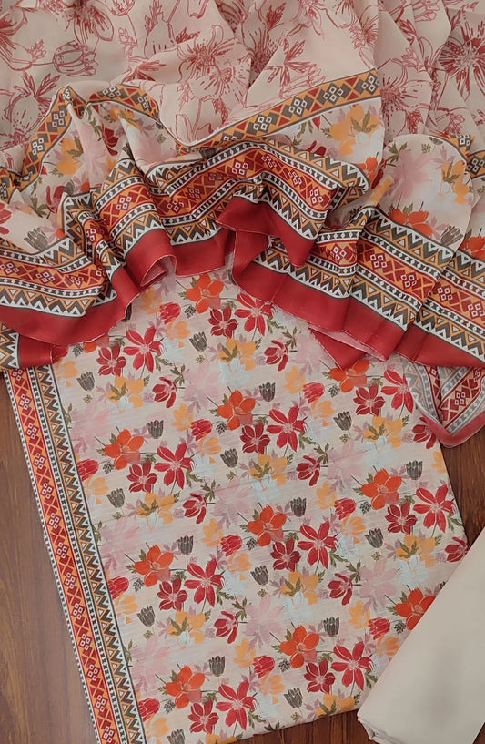 Classic Printed Doriya Lawn Collection By Amna Khadija - Design 09