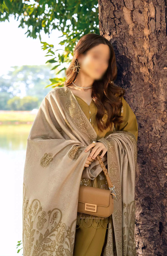 Onara Embroidered Khaddar Unstitched Collection 2024 - Design 09