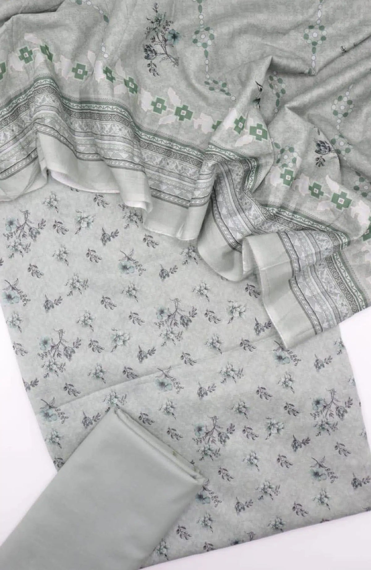 Pastels Vol-2 Mother's Printed Lawn Collection 2024 By Amna Khadija - Design 09
