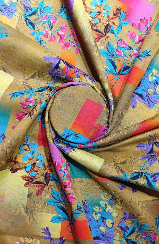 Classic Unstitched 2pcs Digital Printed Lawn Collection Vol-04 By Amna Khadija -Design 09
