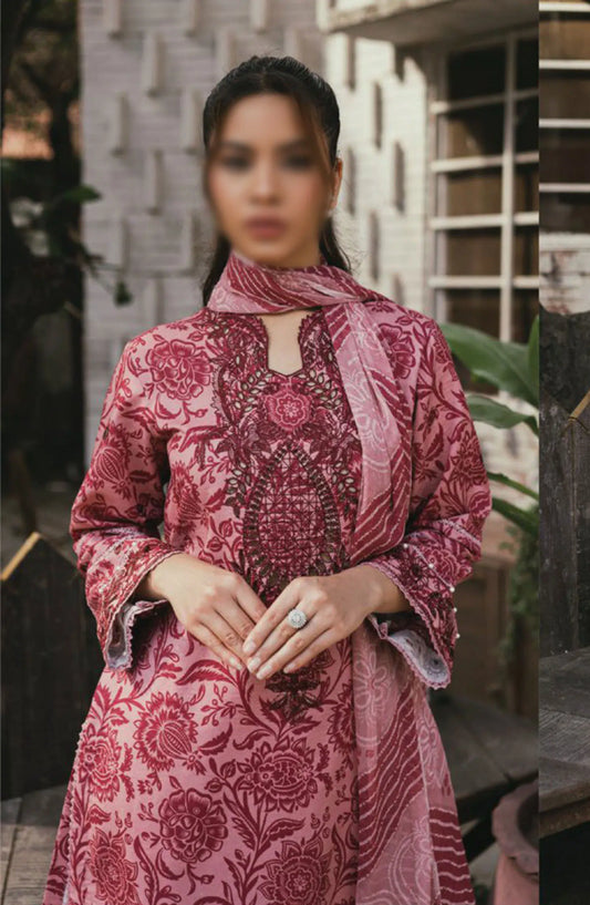 Gardenia Vol 02 Embroidered Print Lawn Collection By Humdum - Design 10
