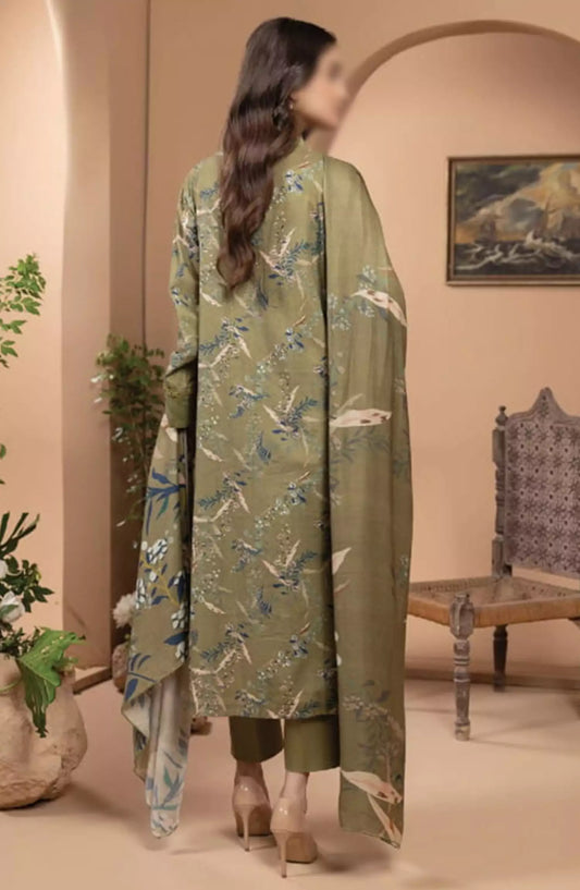 Zara By Hum Dum Printed Wool Shawl Collection - Design 10