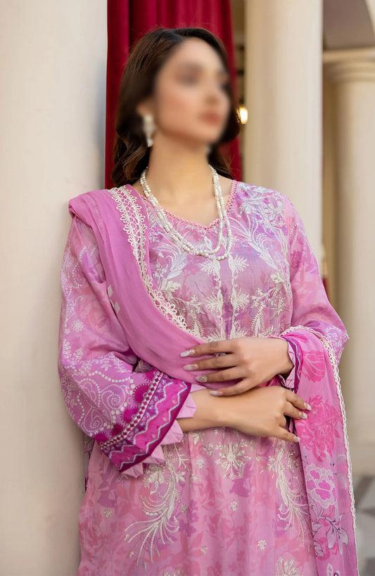 Rangoon Shokh Nigahen Print and Emb Lawn Collection - Design 10
