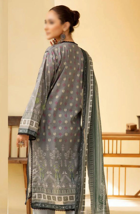 Mahees Ghazal Embroidered Lawn with Emb Voile Dupatta Collection - Design 10