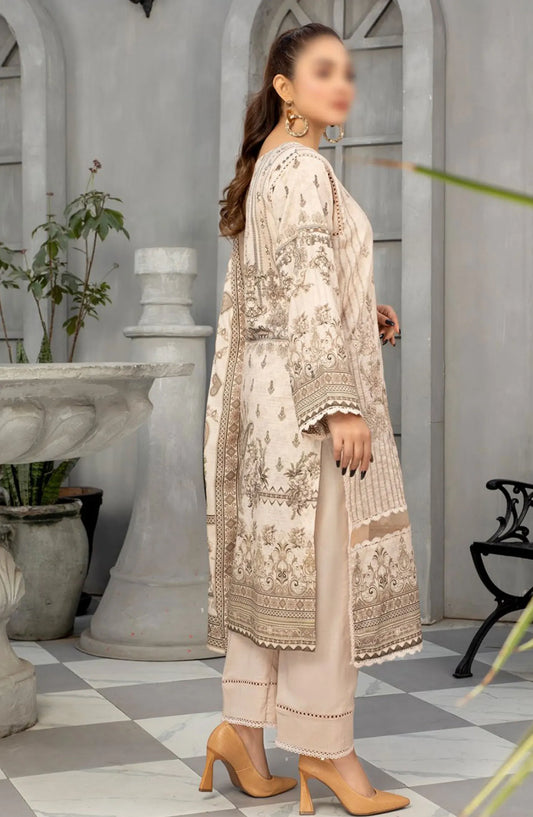 Tabeer Digital and Embroidered Lawn Collection 2024 - Design 10
