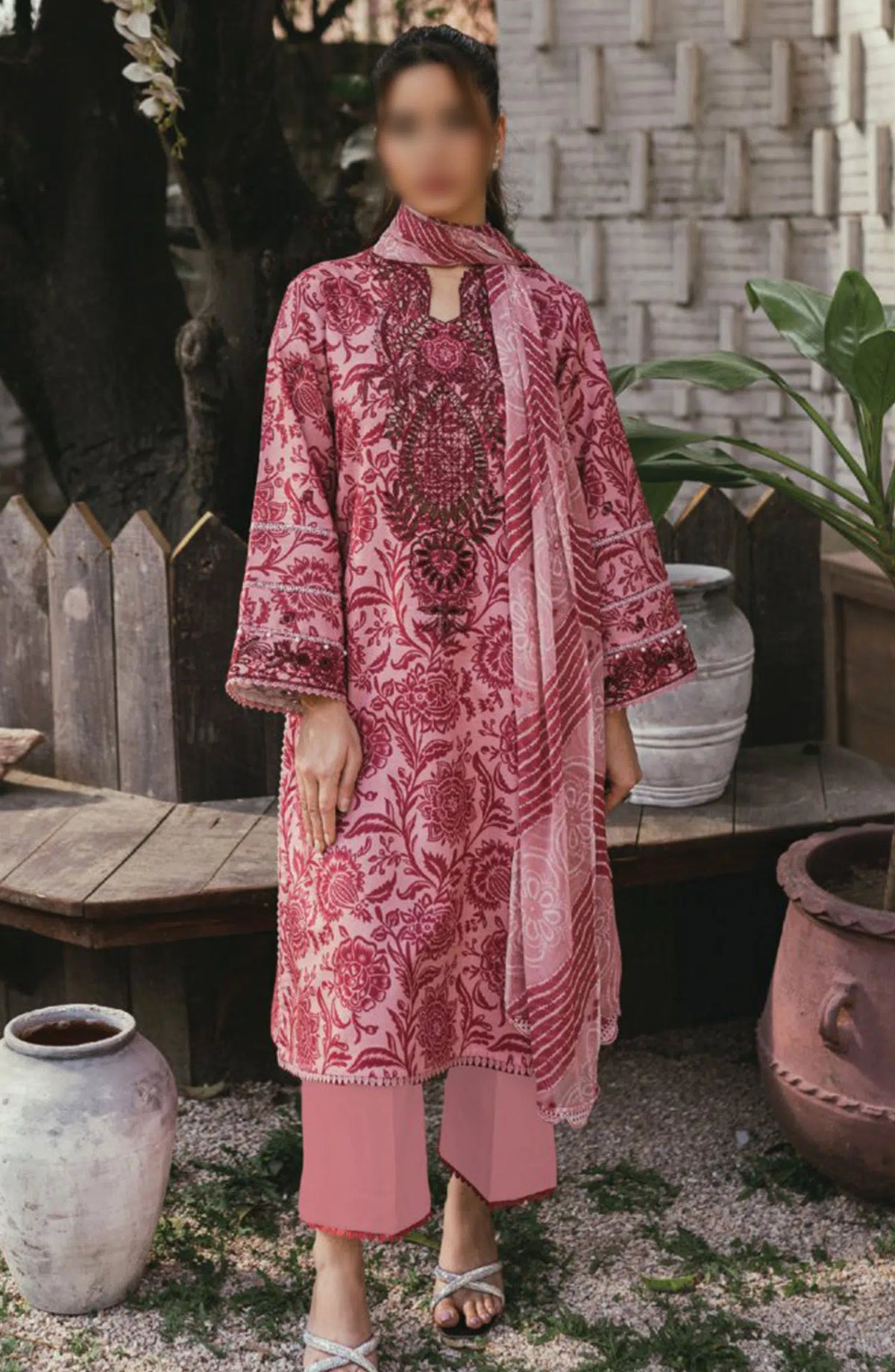 Gardenia Vol 02 Embroidered Print Lawn Collection By Humdum - Design 10