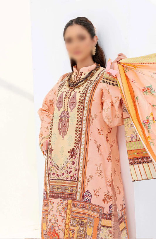 Saira Bano Printed Embroidered Lawn Collection - Design 10