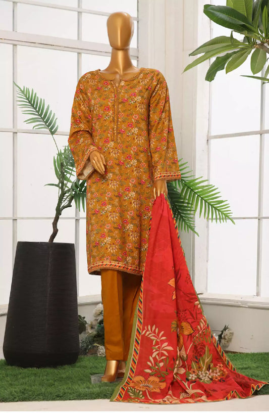 Bin Saeed Exclusive Printed Stitched Cotton Collection - Design 10