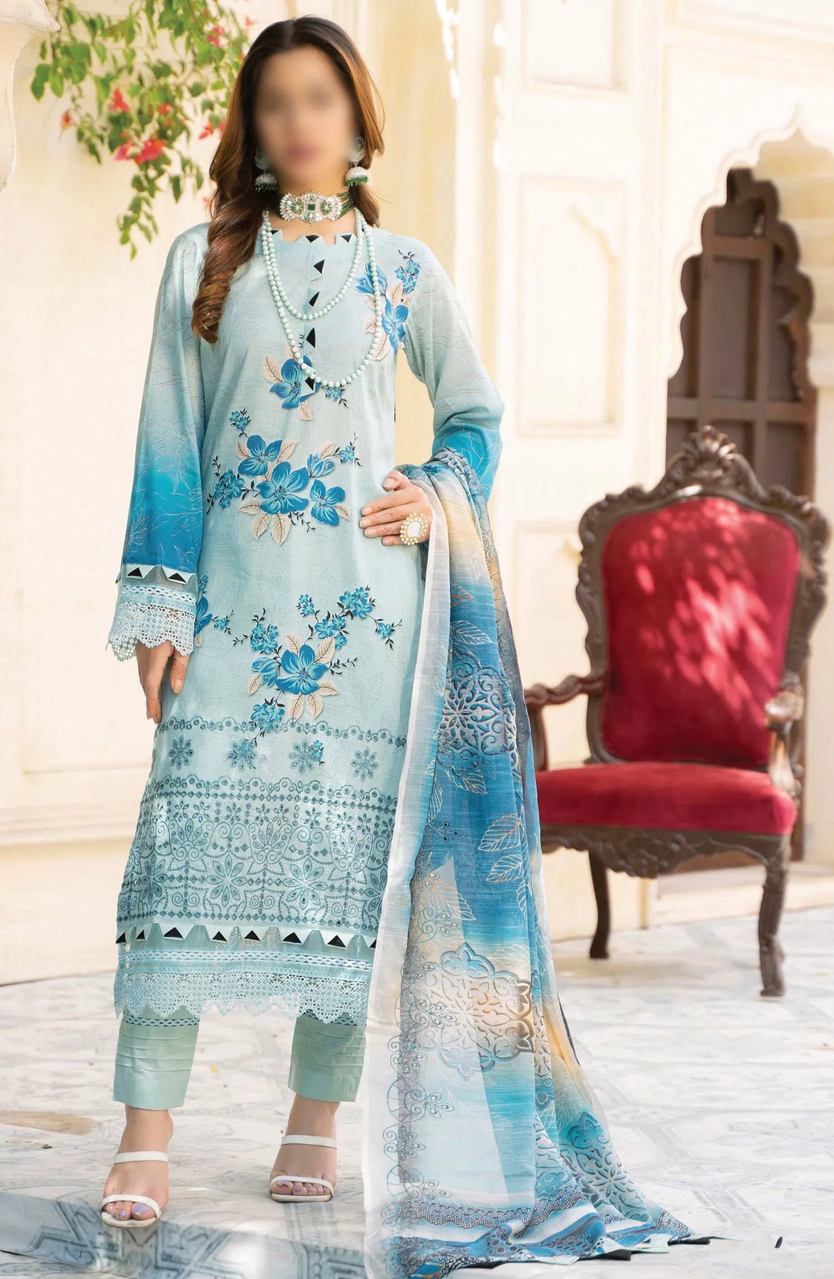 Sohana Digital Embroidered Lawn Collection - Design 10