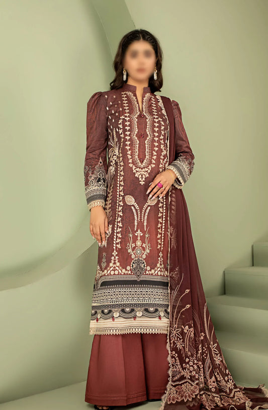 Smile Digital Print and Luxury Emb Lawn Collection - DESIGN-10