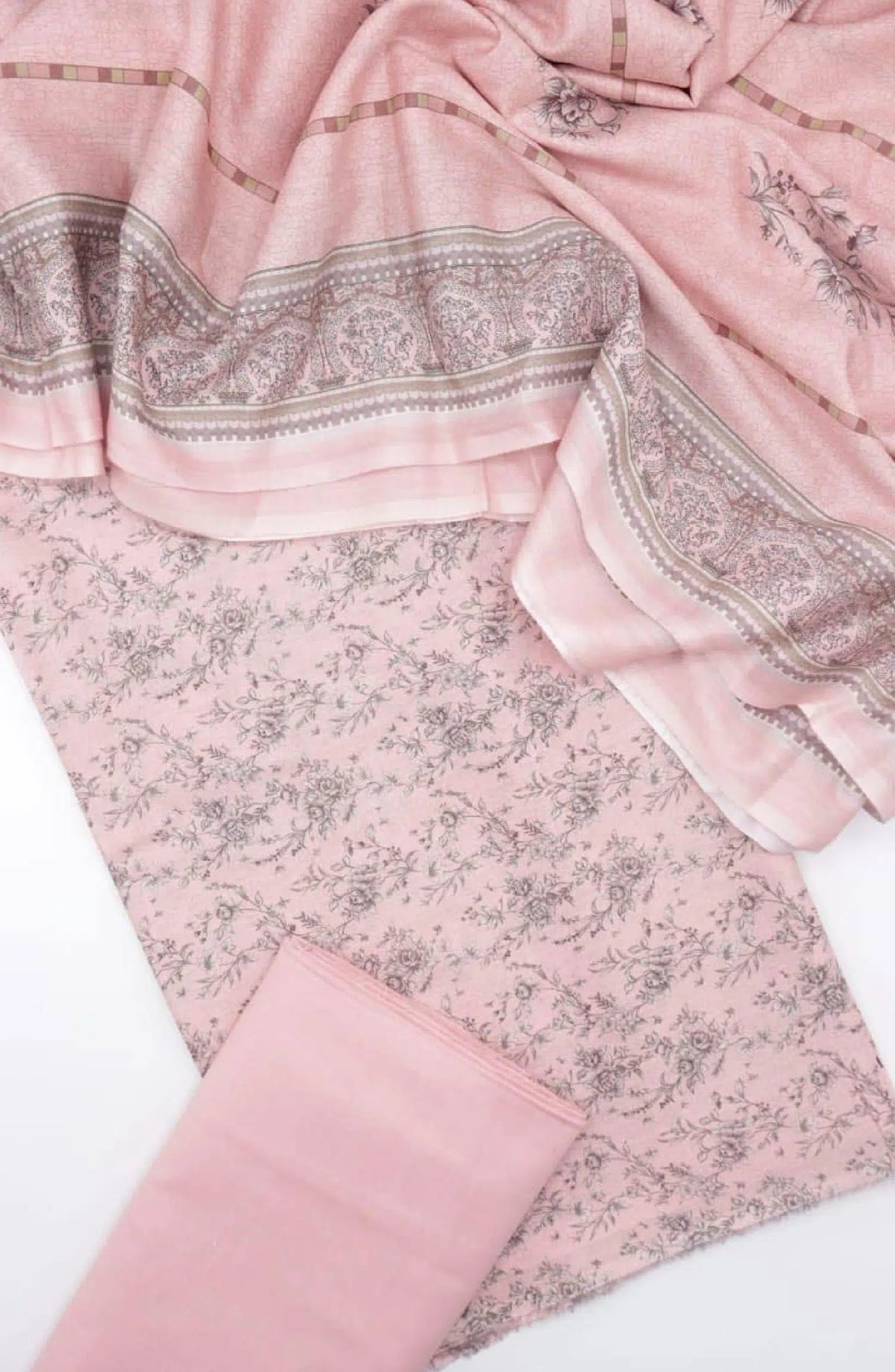 Pastels Vol-2 Mother's Printed Lawn Collection 2024 By Amna Khadija - Design 10