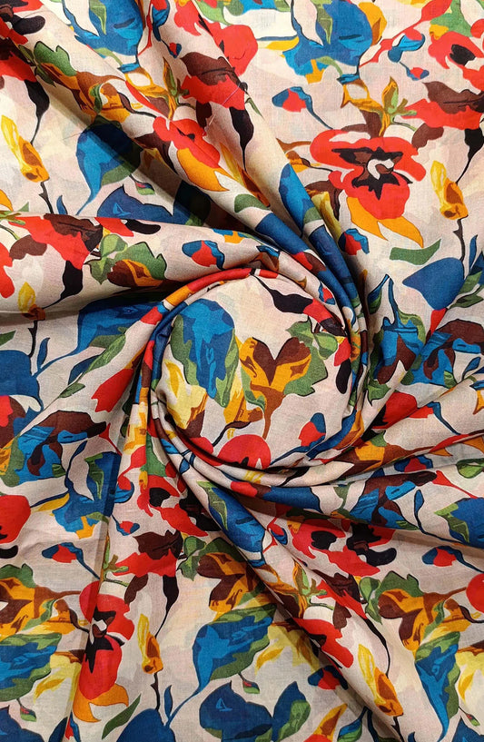 Classic Unstitched 2pcs Digital Printed Lawn Collection Vol-04 By Amna Khadija -Design 10