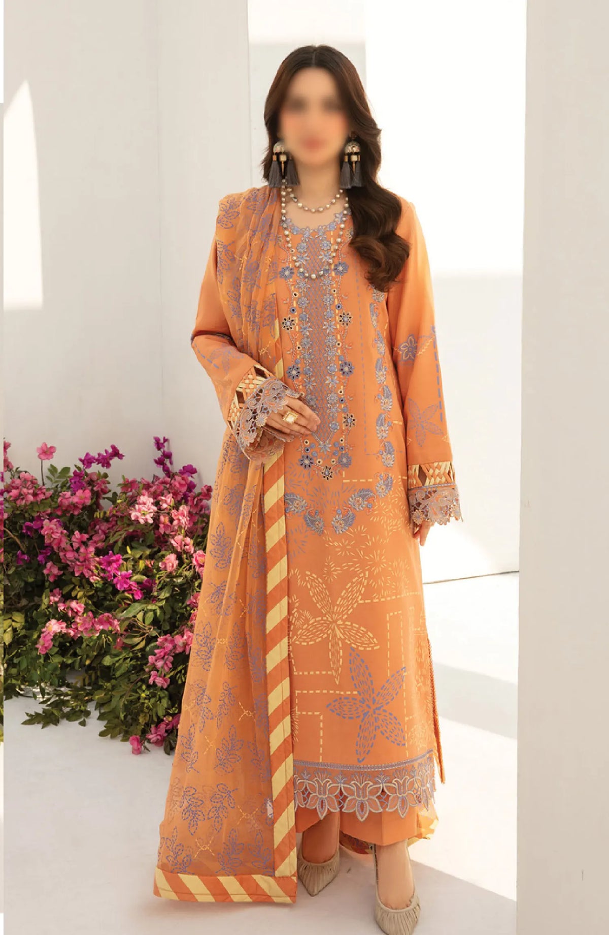 Rang Rasiya Florence Summer Edit 2024 - DESIGN-10 CINNAMON