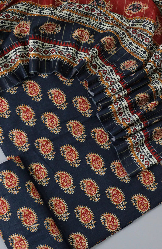 Bin Saeed Unstitch Digital Printed Khaddar Collection Vol 02 - BS-Design 11