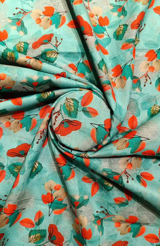 Classic Unstitched 2pcs Digital Printed Lawn Collection Vol-04 By Amna Khadija -Design 11