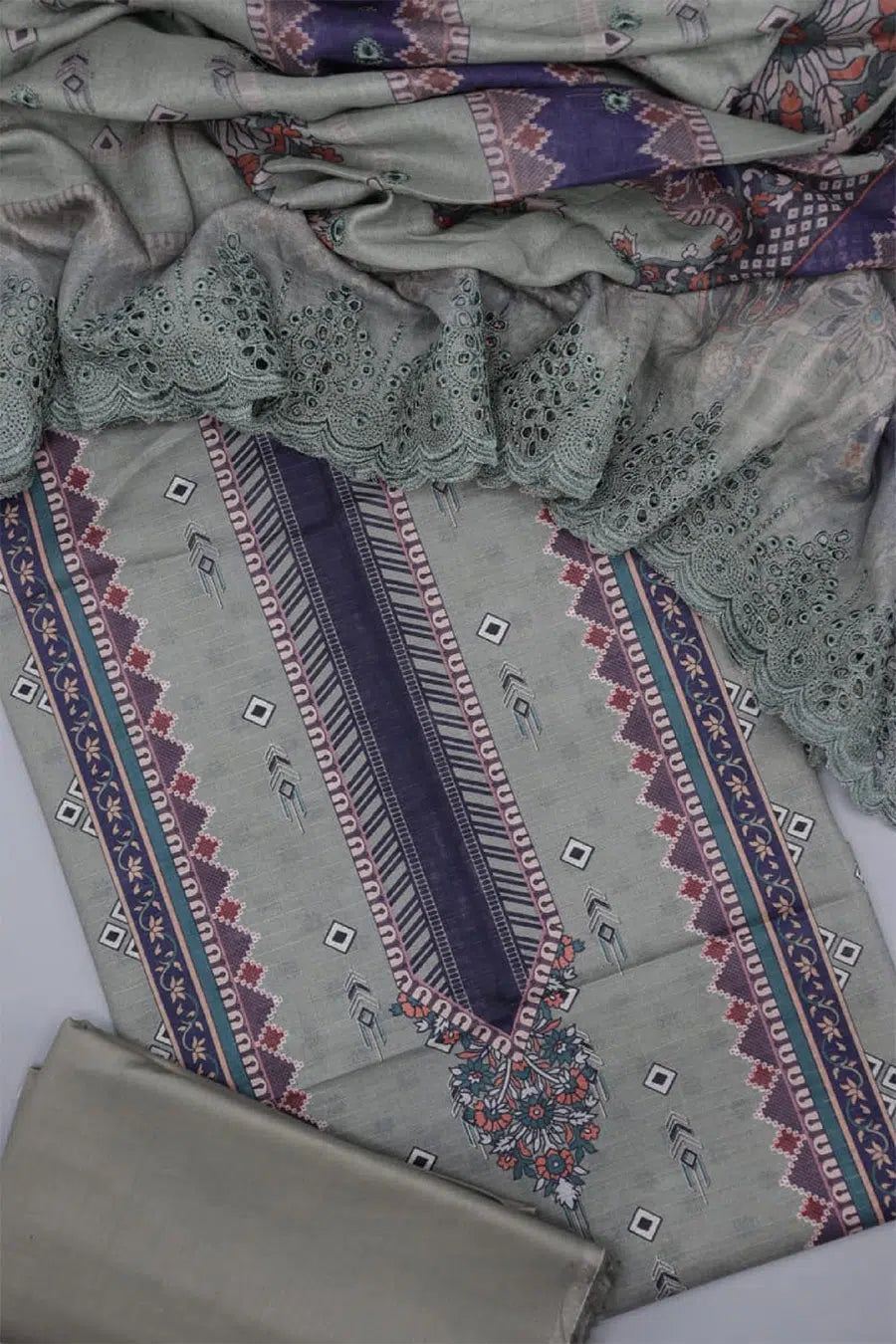 Rinesa Unstitched Printed Lawn 3 Pc Collection 2024 - Design 12