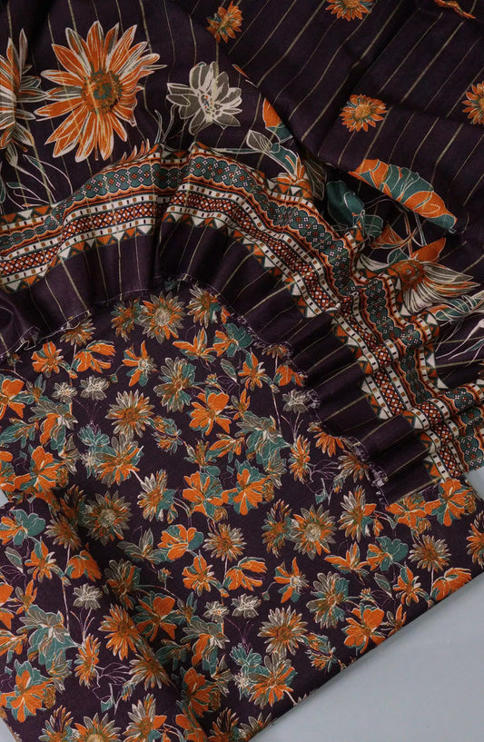 Bin Saeed Unstitch Digital Printed Khaddar Collection Vol 02 - BS-Design 12