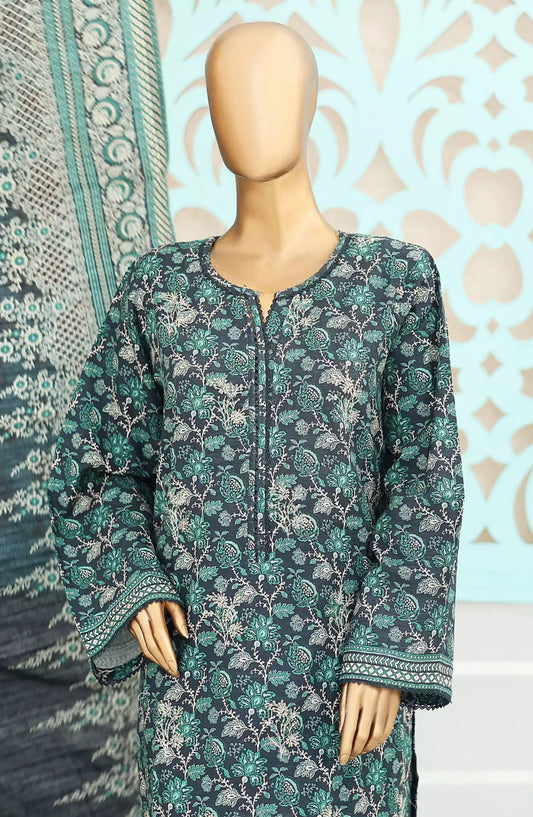 Bin Saeed Exclusive RTW Chikankari Embroidered Khaddar Collection - Design 13