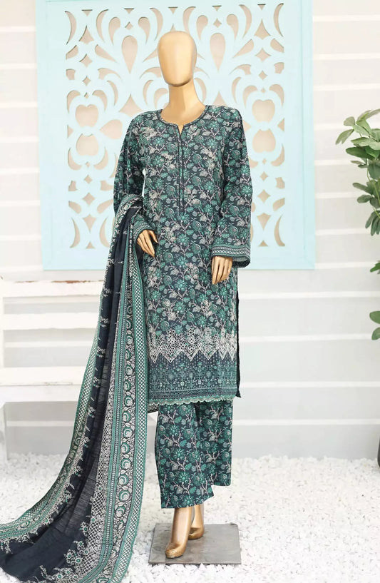 Bin Saeed Exclusive RTW Chikankari Embroidered Khaddar Collection - Design 13