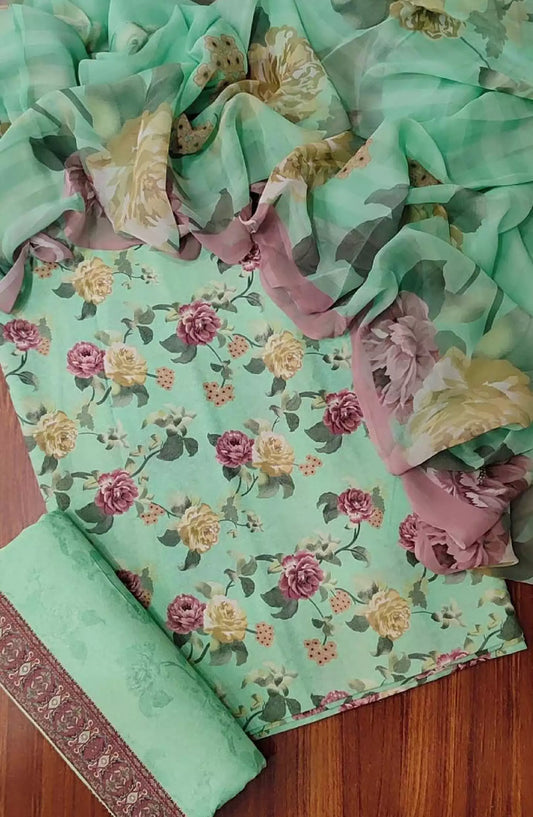 Amna Khadija Karandi Unstitched Printed 3Pcs Collection - Design 14