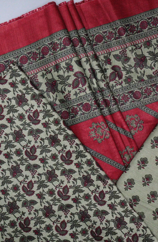 Bin Saeed Unstitch Printed Khaddar 3 piece Collection - DESIGN-14