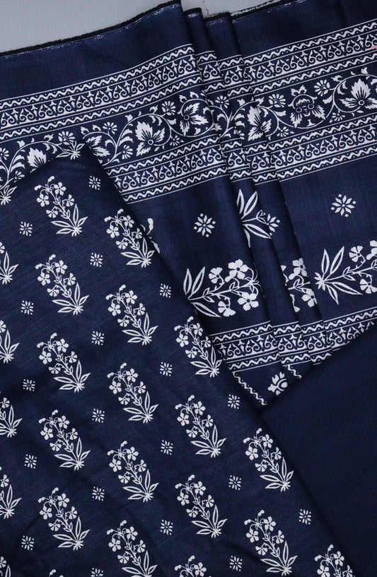 Bin Saeed Unstitch Printed Khaddar 3 piece Collection - DESIGN-16