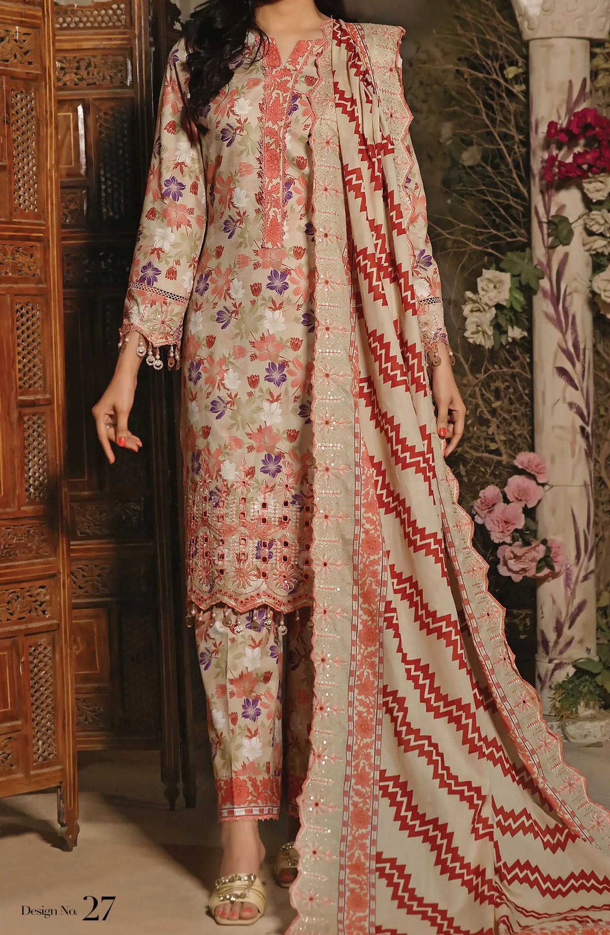 Aiza  Momina Chickenkari By VS Textiles Vol-2 - DESIGN-27