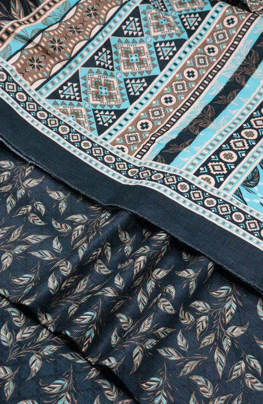 Bin Saeed Unstitch Printed Khaddar 3 piece Collection - DESIGN-29