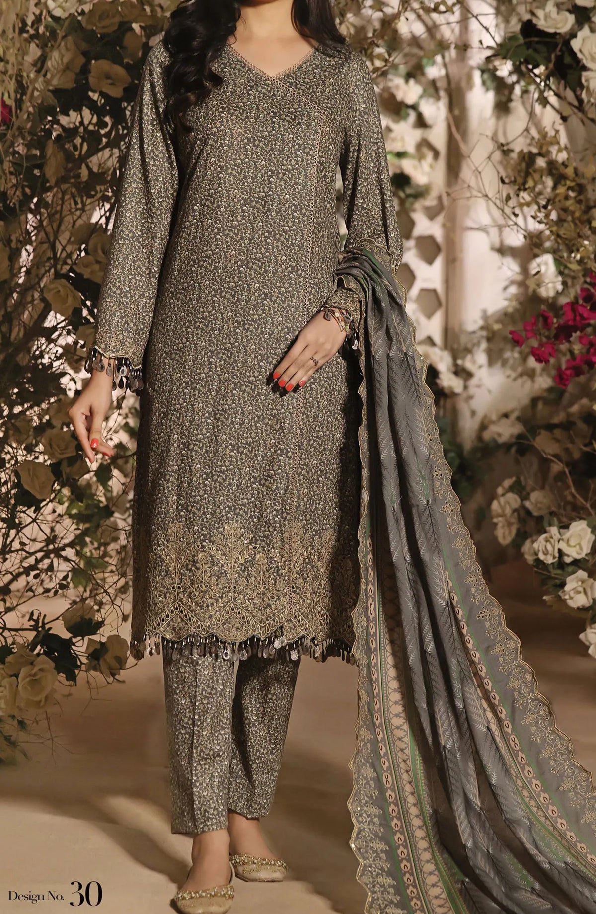 Aiza  Momina Chickenkari By VS Textiles Vol-2 - DESIGN-30