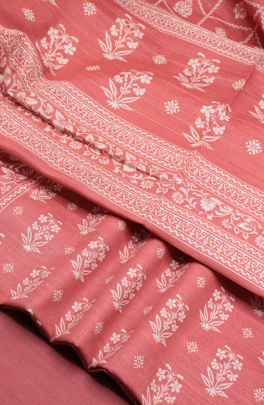 Bin Saeed Unstitch Printed Khaddar 3 piece Collection - DESIGN-33