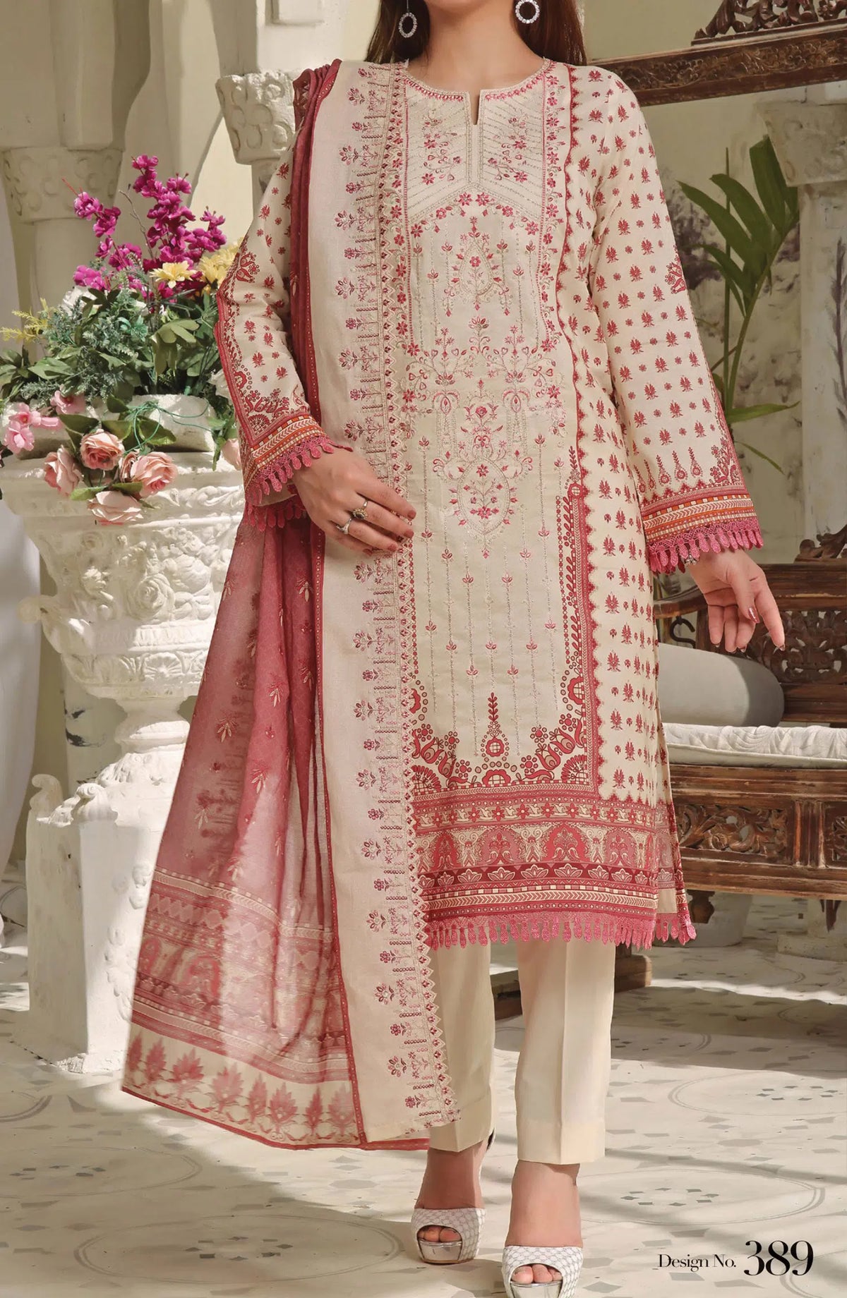 VS Misri Embroidered Lawn Collection Vol 01 - Design 389