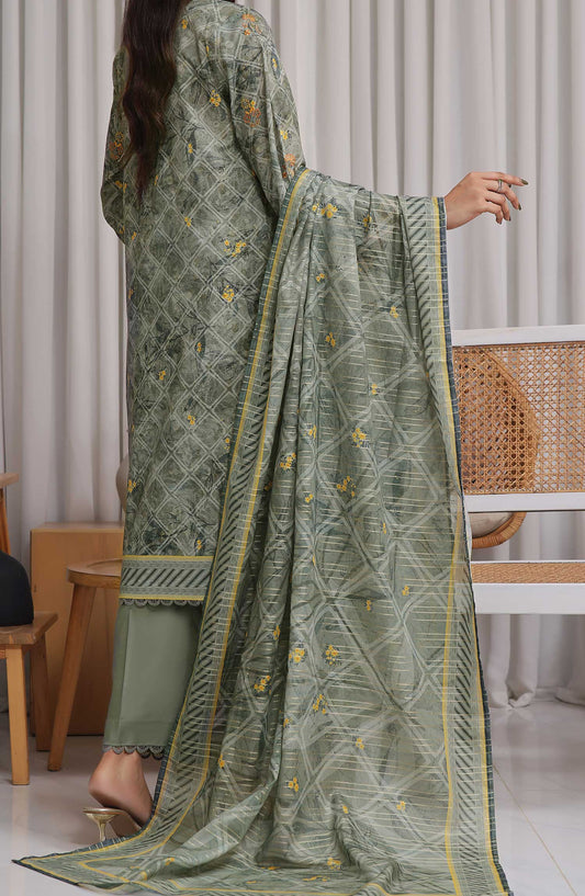 VS Textile Chikankari Lawn Unstitched 3 Piece - DESIGN-400 - VS25CL - Green - Summer Collection