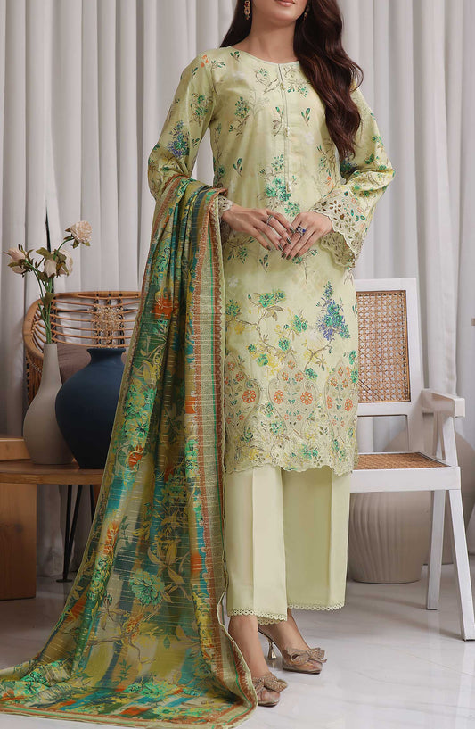 VS Textile Chikankari Lawn Unstitched 3 Piece - DESIGN-407 - VS25CL - Sea Green - Summer Collection