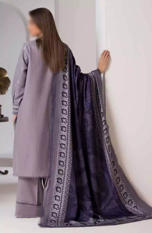 Sobia Nazir Winter Shawl Unstitched Collection 2024 - Design 04 B