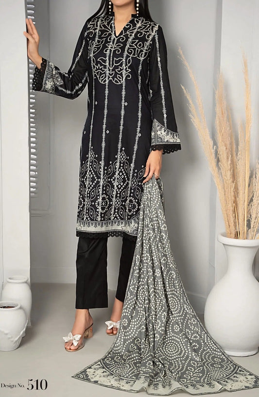 VS SUFINAS Printed Black and White Collection 2024 - DESIGN-510