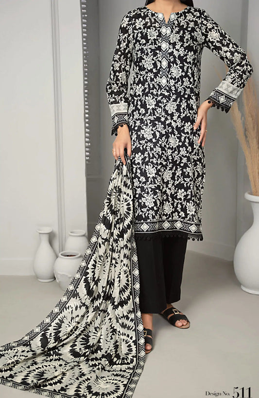 VS SUFINAS Printed Black and White Collection 2024 - DESIGN-511