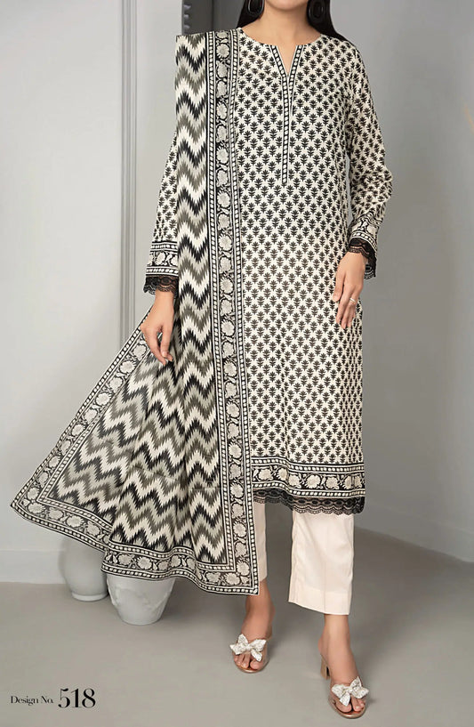 VS SUFINAS Printed Black and White Collection 2024 - DESIGN-518