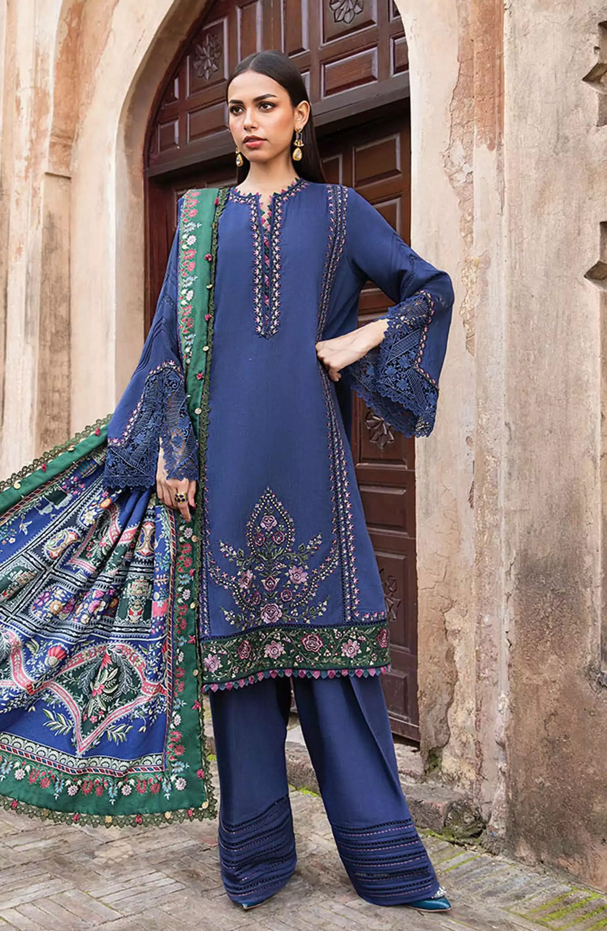 Maria B Unstitched M. Prints Winter 2024 - DESIGN-05 A