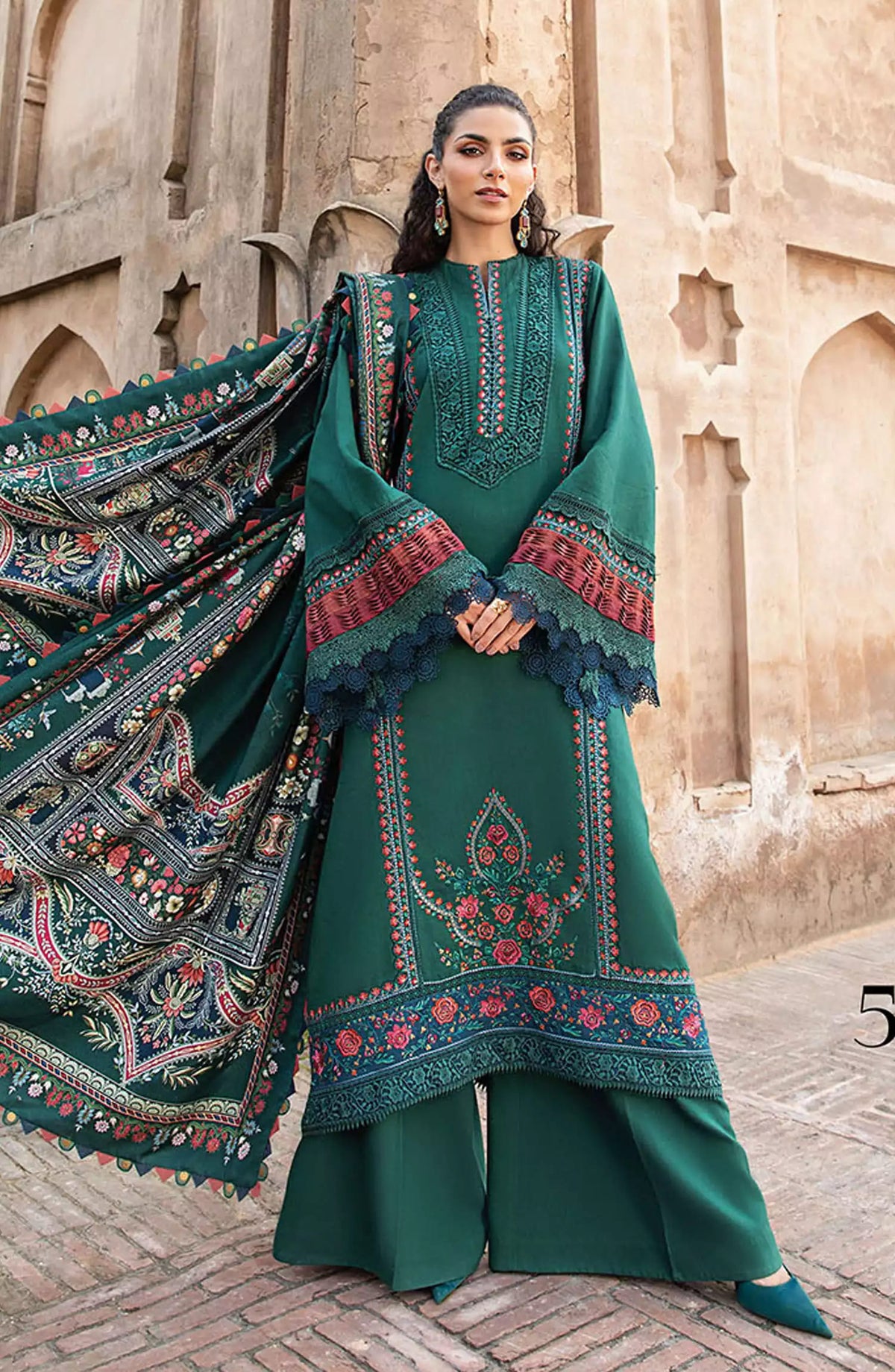 Maria B Unstitched M. Prints Winter 2024 - DESIGN-05 B