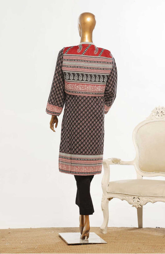 Bin Saeed Embroidered Lawn Stitched 3 Piece Suit - D-01 - BS25ECL - Black - Summer Collection