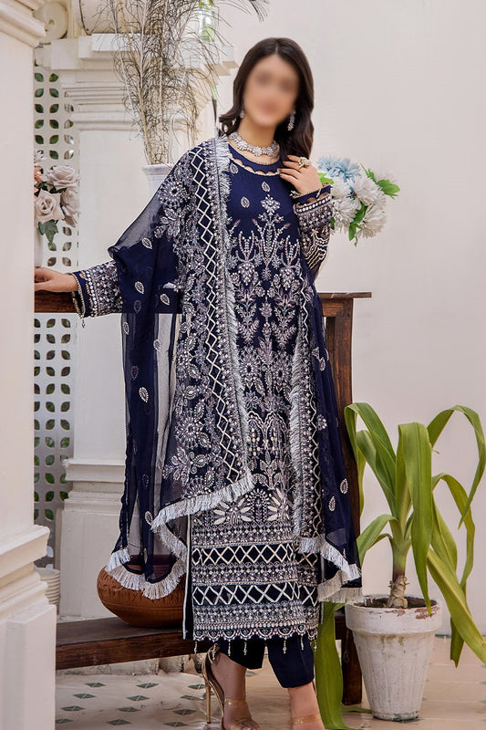 Pareesha Luxury Chiffon Collection By Humdum Collections - Design 01